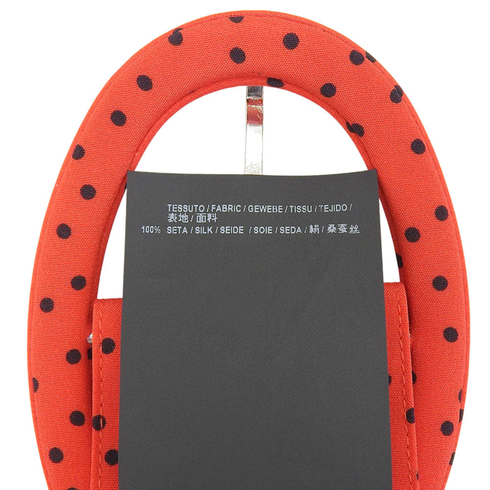 BALENCIAGA Beautiful Condition 100% Silk Belted Dot Sleeveless Dress Women's Red 34 492105 17 Dress