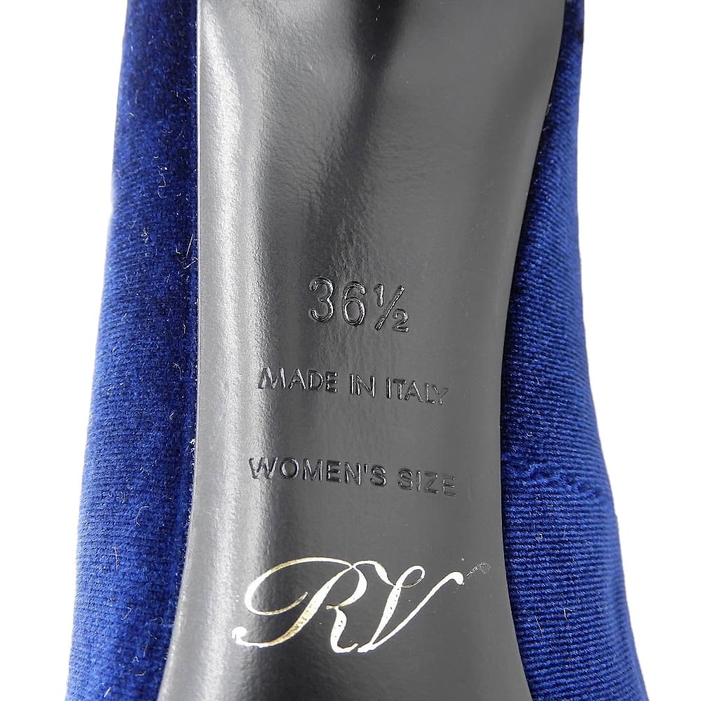 Roger Vivier ロジェヴィヴィエ 新品同様 ビジュークリスタル フラワーストラスバックル ベルベット サイドジップ ヒールブーツ 36 1/2 シューズ