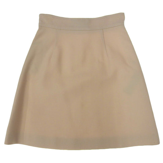 Wool Silk Mini Skirt Women's Ivory 38 436198 16 Skirt 38 Women's