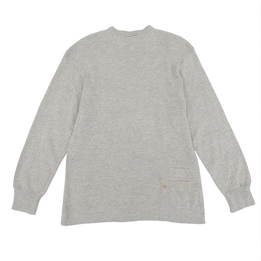 Excellent condition Hole Super Gauze Henley Neck Knit Top Men's Gray 3 80980053 Tops 3 Men's