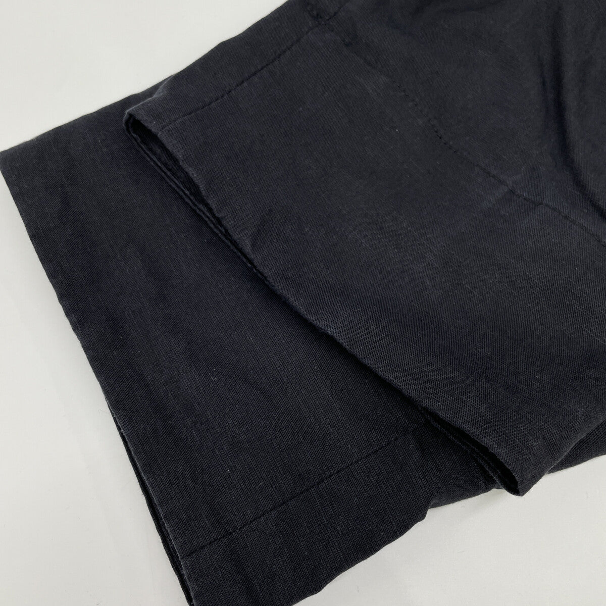VERYTAGE Black x White Linen Blend ZWIDER Embroidery Bottoms 2 Men's
