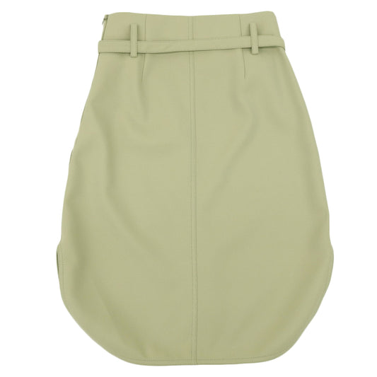 Excellent condition, with belt, women's skirt, light green, size 34, 603150 Skirt 34 Women's