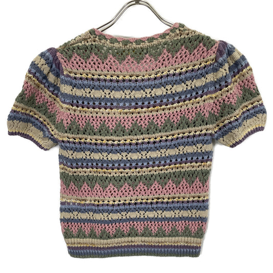 POLO RALPH LAUREN ポロ ラルフローレン マルチカラー Striped Pointelle プルオーバーニット トップス