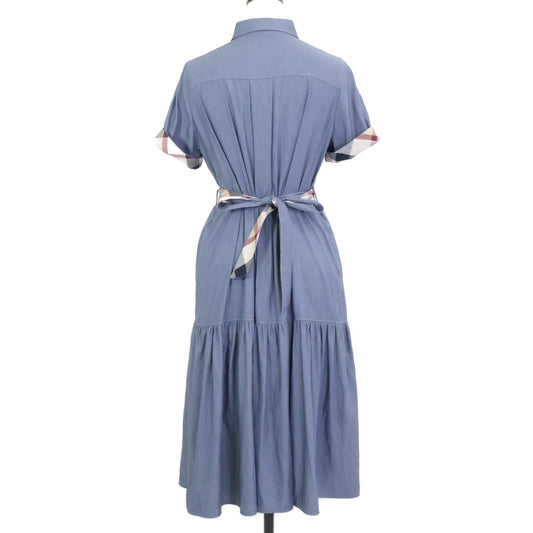 BLUE LABEL CRESTBRIDGE 2024 Blue Slub Chambray Twill Dress