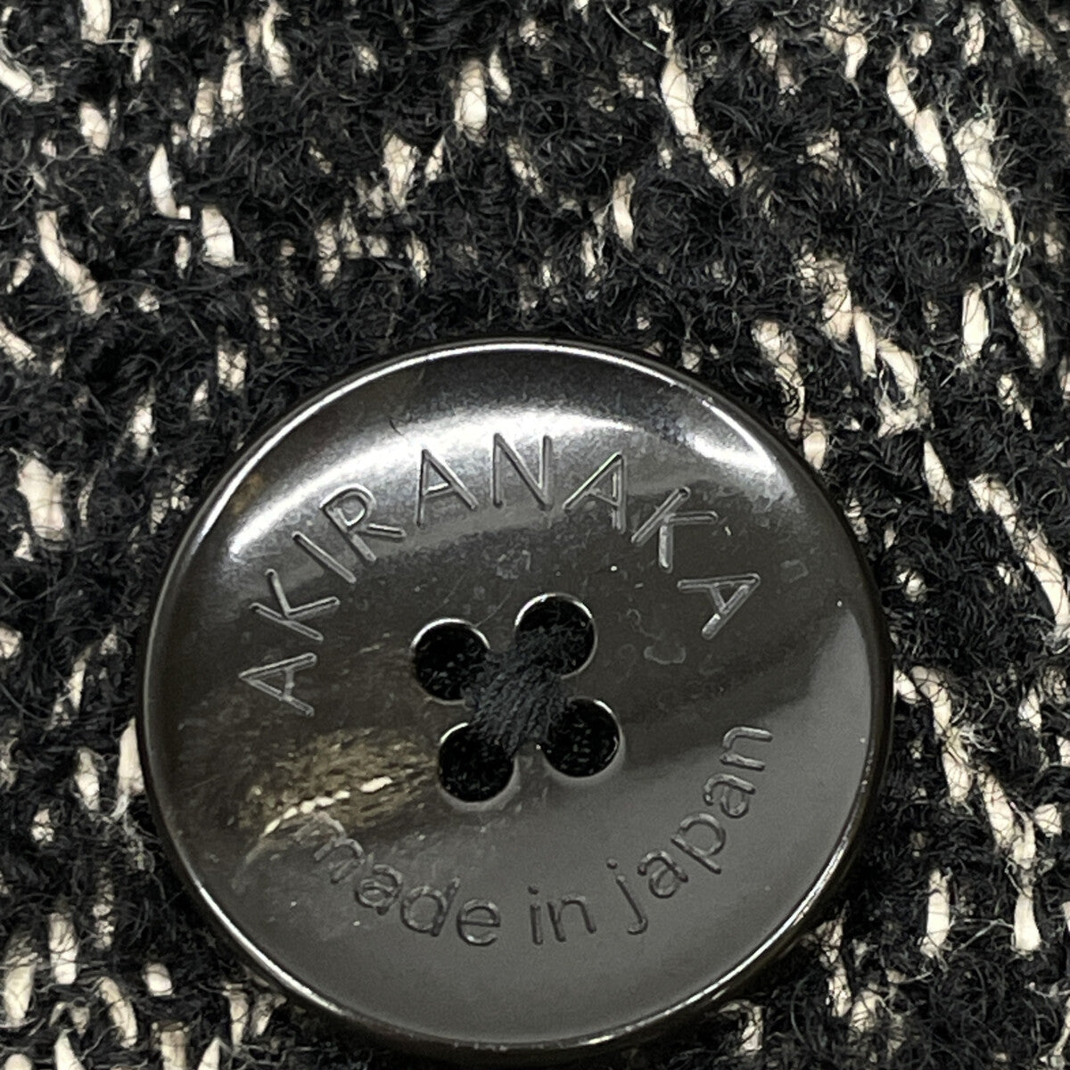 AKIRA NAKA アキラナカ AW2326-BK ブラック Philine combi tex cardigan トップス