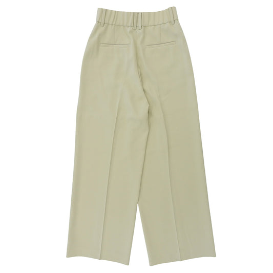 Excellent condition tuck wide-leg pants bottoms women's pistachio cream 38 (made in 2025) Bottoms 38 Women's