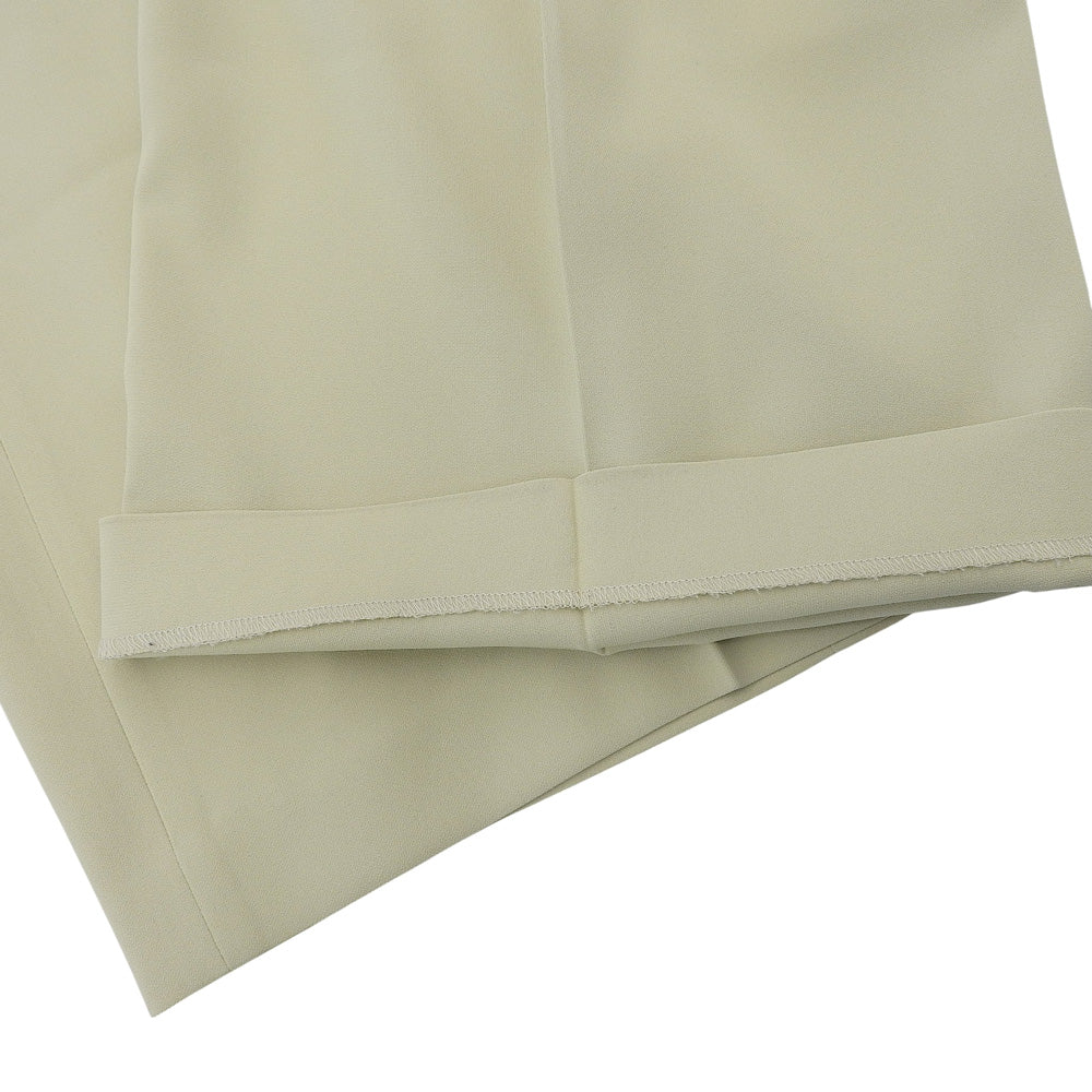 theory luxe セオリーリュクス 美品 タック ワイドパンツ ボトムス レディース ピスタチオクリーム 38 25年製 ボトムス 38