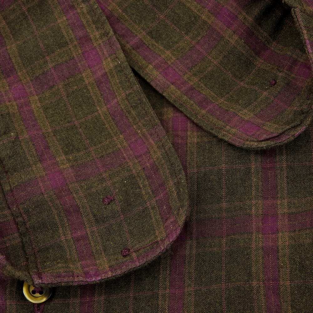 C.P.COMPANY シーピーカンパニー チェック柄 ロングスリーブシャツ トップス メンズ パープル×ブラウン 3 トップス 36