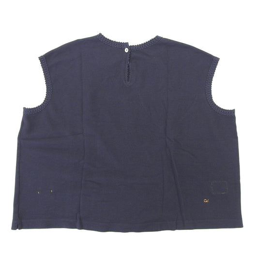 45R Honeycomb Kanoko Lace deM Shirt Cotton Vest Women's Navy 00 50770572 Vest