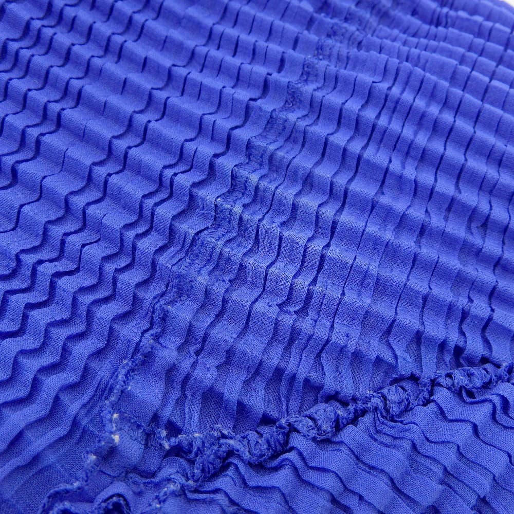 ISSEY MIYAKE イッセイミヤケ プリーツ ショートスリーブ カットソー トップス レディース ブルー M トップス M