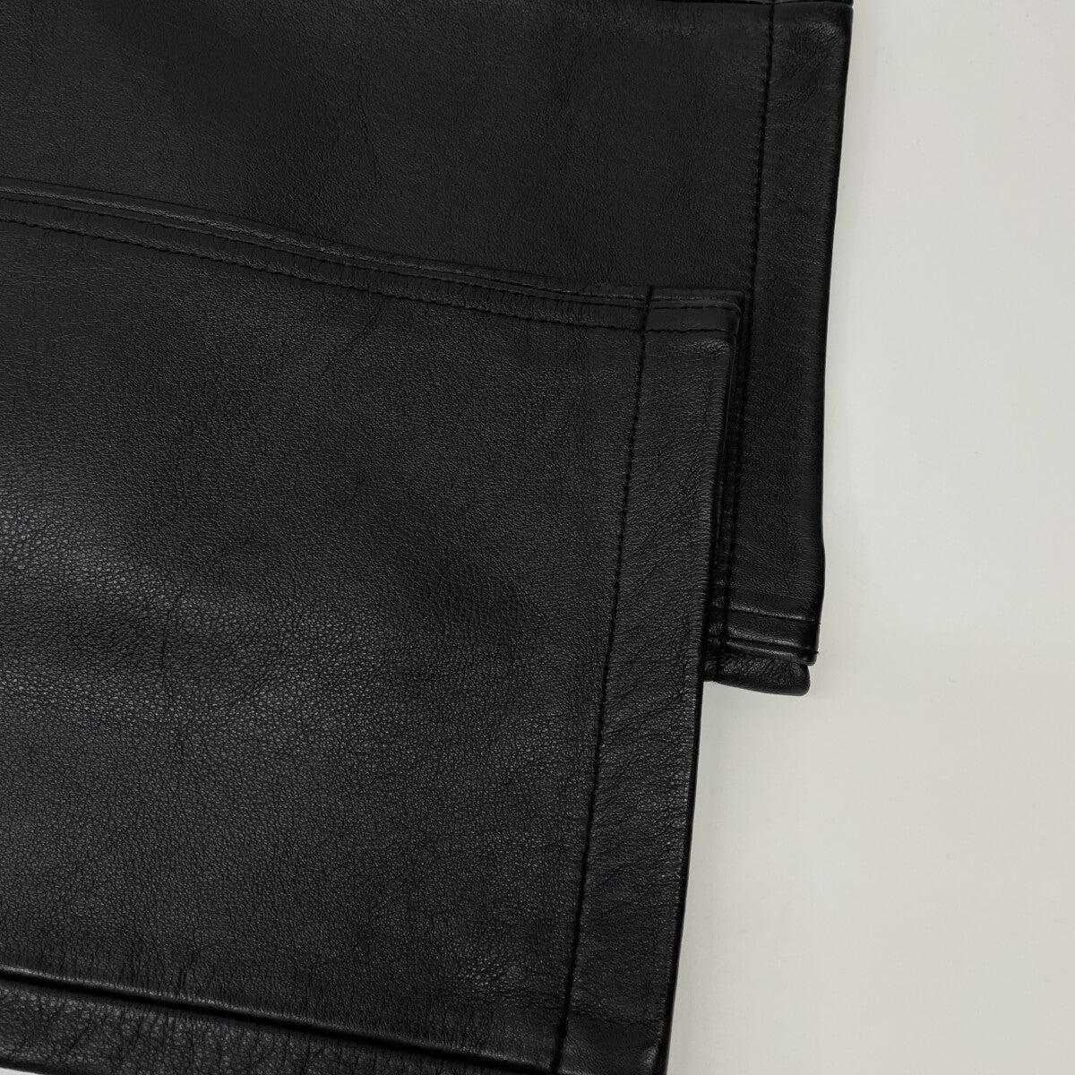 LEVI'S リーバイス 1999 Black Leather Biker Pants Bottoms