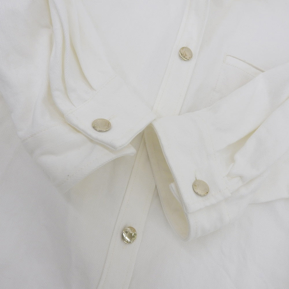 MACKINTOSH マッキントッシュ 美品 JOPPA BOY コットン コクーンシルエット デニムオーバーシャツ レディース ホワイト 8 LSH-1002 トップス 8