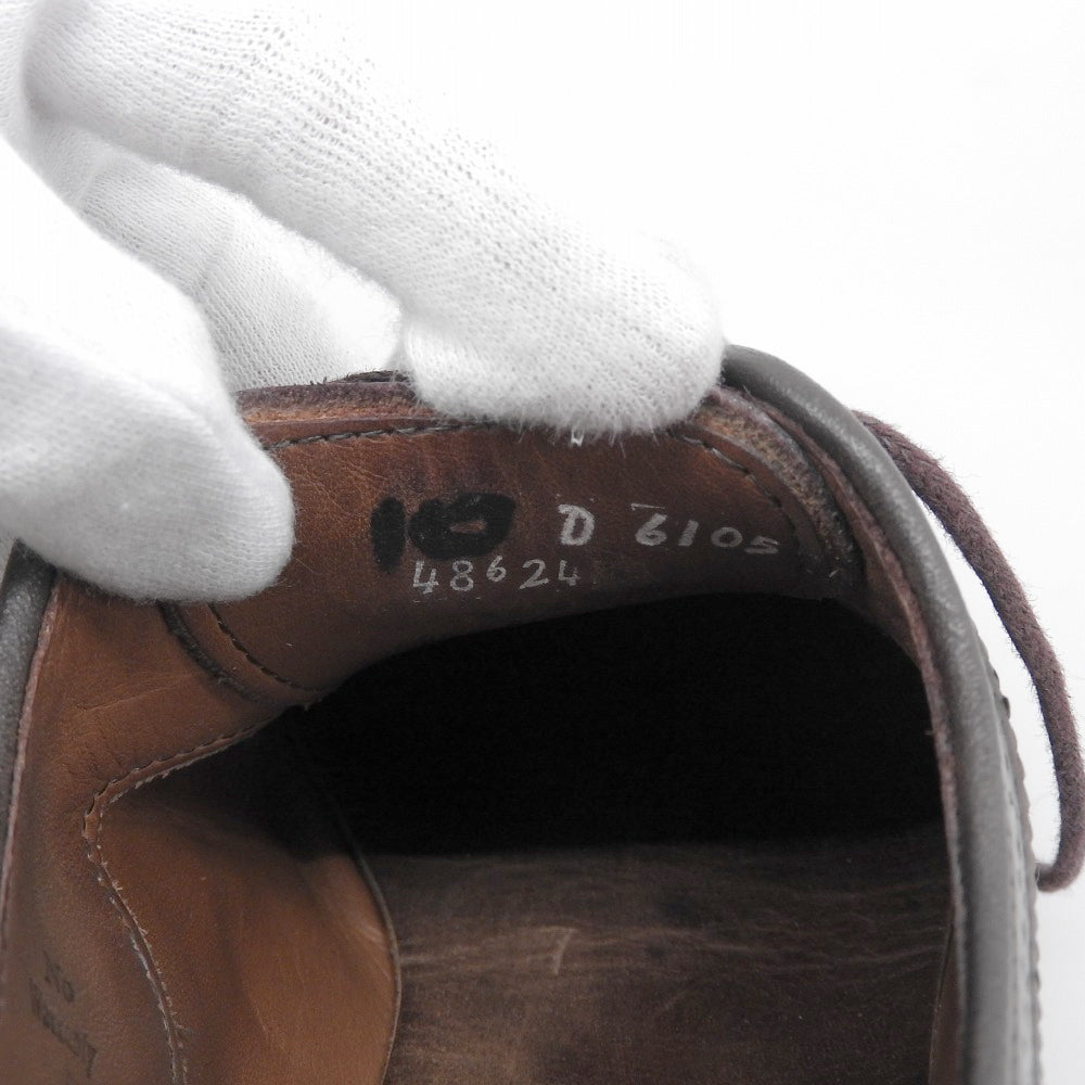 Strand Burnished Calf Semi-Brogue Shoes Men's Brown 10D 6105 Shoes 10D Men's