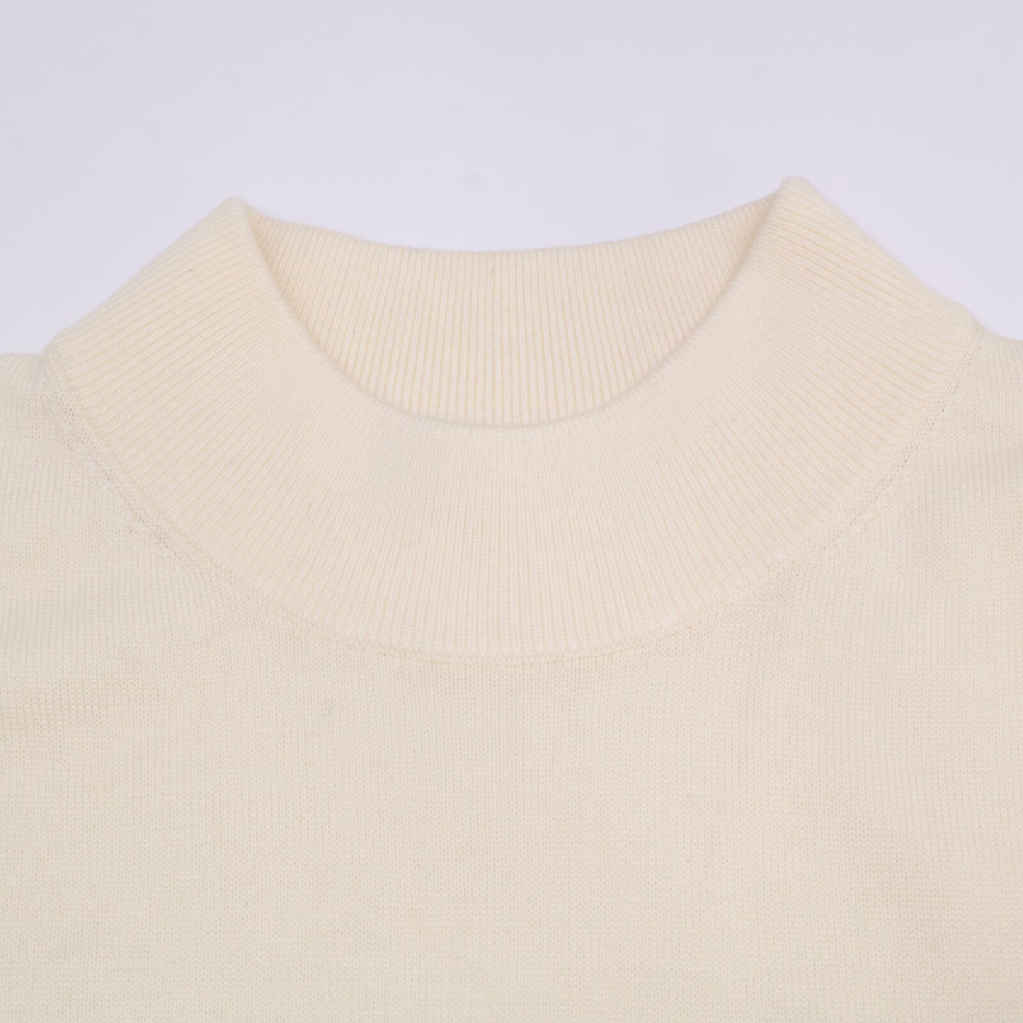 1piu1uguale3 ウノピゥウノウグァーレトレ 【美品】MRK279 MOCK NECK KNIT ロゴ刺繍 モックネック ニットセーター/ トップス IV