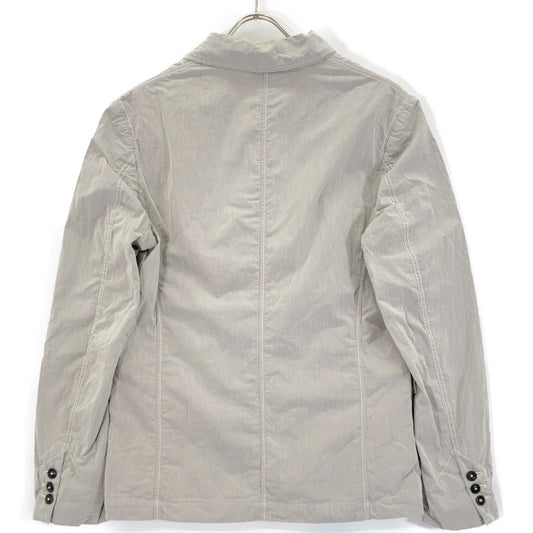 14WCPUZ01437 Beige Cotton Nylon 3B Tailored Jacket Jacket 48 Men's