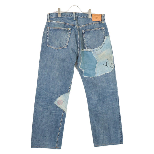 Yohji Yamamoto x SPOTTED HORSE CRAFT Patchwork Button Fly Denim Pants/Bottoms