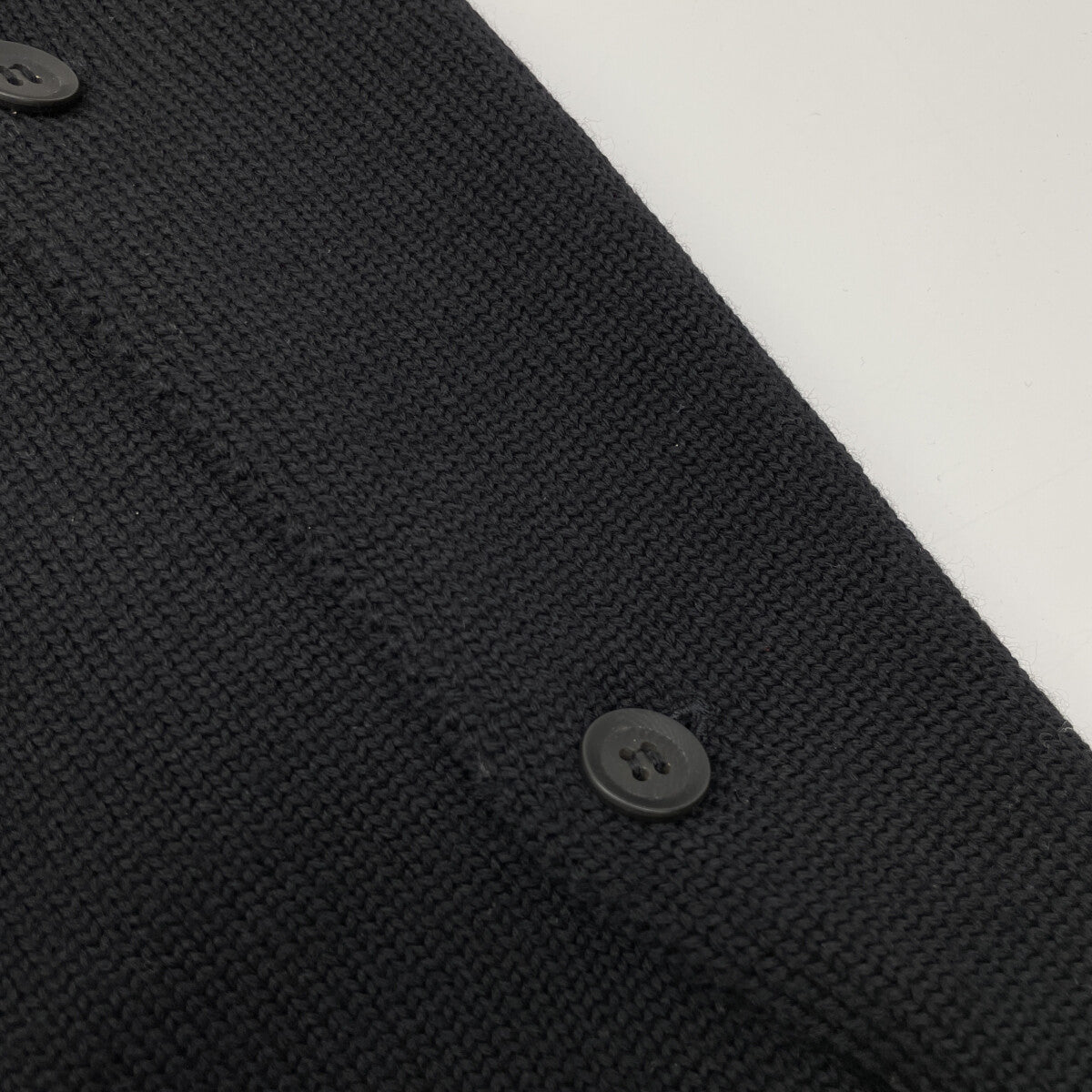 Yohji Yamamoto POUR HOMME ヨウジヤマモトプールオム HN-K48-199 ブラック アシンメトリー ボタンデザイン ハイネックニット トップス 3