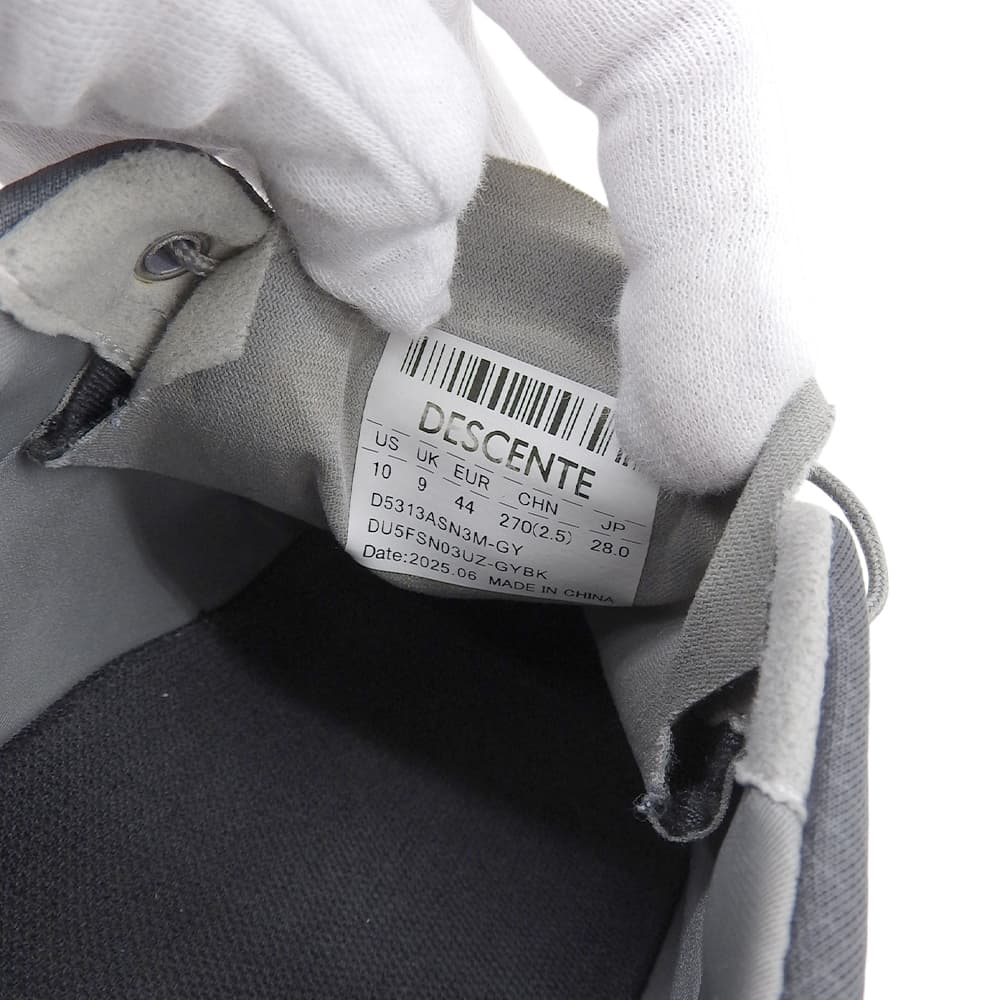 DESCENTE デサント モジュライズV1 メッシュ ローカット テックスニーカー シューズ メンズ グレー 28cm D5313ASN3M シューズ 10(US)