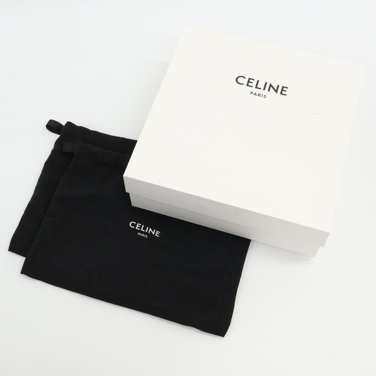 CELINE セリーヌ トリオンフ金具 クロード アンクルブーツ/チャンキーヒールショートブーツ シューズ