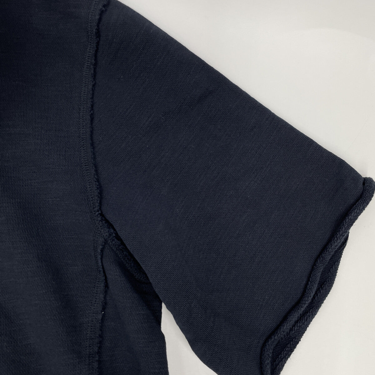 JIL SANDER ジルサンダー JSUM706025 ネイビー インサイドアウトデザイン クルーネックTシャツ 半袖スウェット トップス S