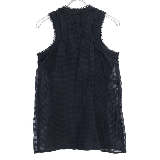 sacai サカイ 18-03853 メッシュレイヤード ノースリーブ カットソー/ トップス