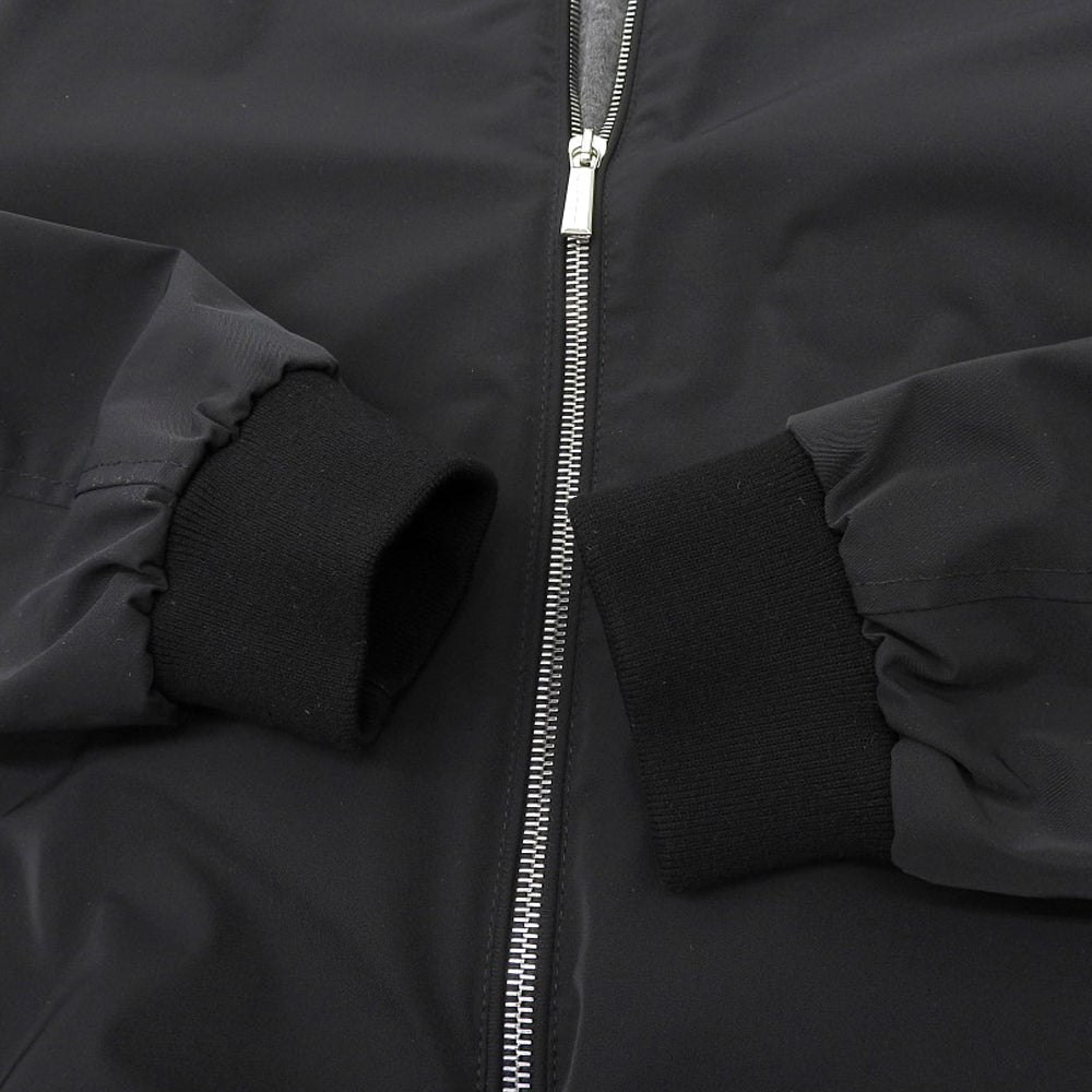 MOORER ムーレー 美品 W-ZIP ボンバージャケット メンズ ブラック×ブラッシュドメタル SORANO-D6 25SS ジャケット ―