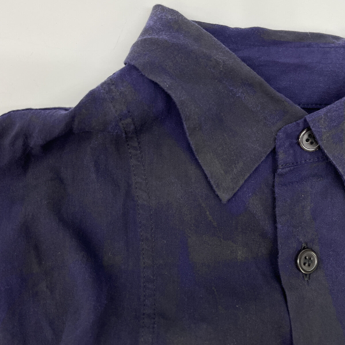 Y's ワイズ 22SS YG-B15-204 パープル レイヤードデザイン オーバーサイズシャツ トップス 2