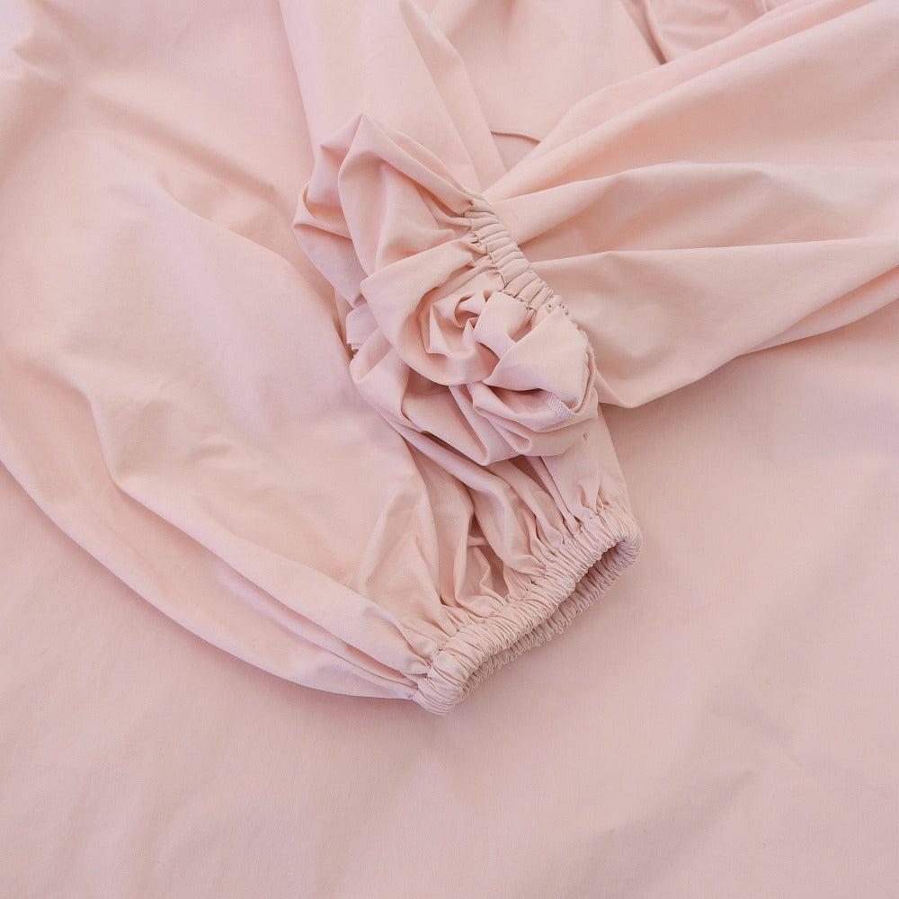 yori ヨリ 美品 コットン ダブルフリルカラー ブラウス トップス レディース ピンク 36 YR21-23102AW トップス 36