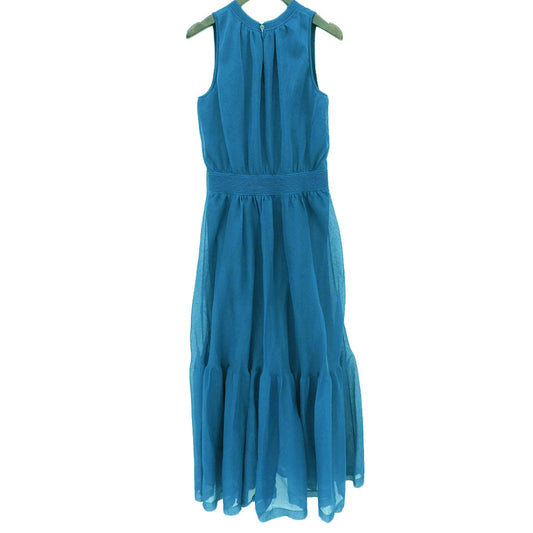 ANAYI ANAYI Excellent Condition Cotton Blend Sleeveless Sheer Volume Knit Dress Women's Blue 38 10232714070 Dress