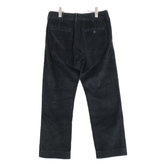 RRL ダブルアールエル 782804288001 ブラック コットン ボタンフライ 太畝コーデュロイストレートパンツ ボトムス