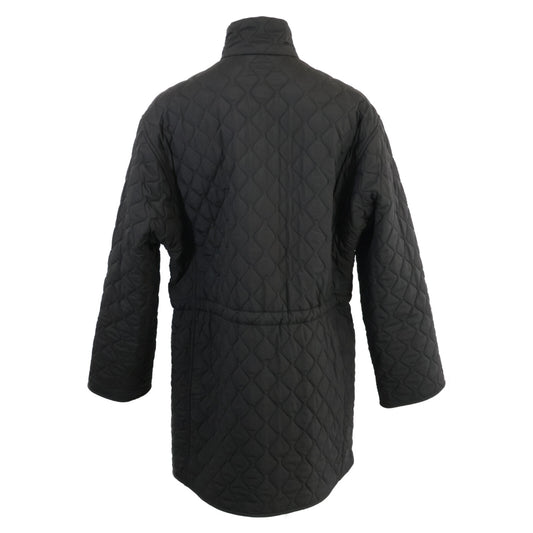 近全新 国内正品 H4H0164DR 系列纽扣 拉链设计 立领 菱格棉服 34 女士