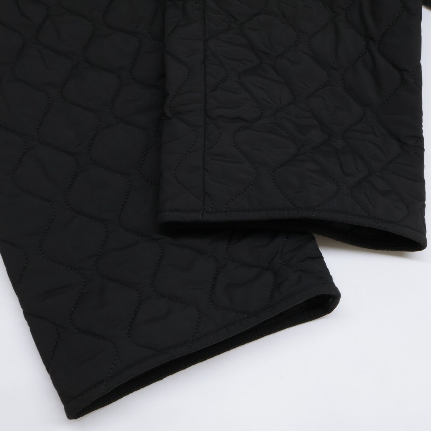 HERMES エルメス 新品同様 国内正規 H4H0164DR セリエボタン ジップデザイン スタンドカラー キルティング コート 34