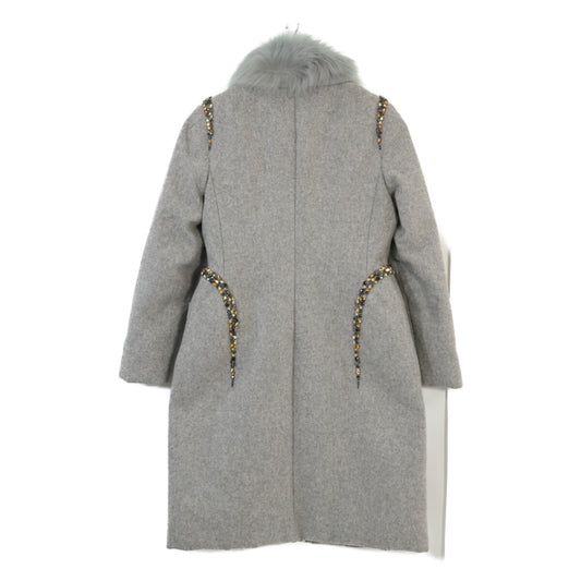 MONCLER モンクレール 【×ERDEM】ELITA ビジュデザイン ファーカラーダウンロングコート コート