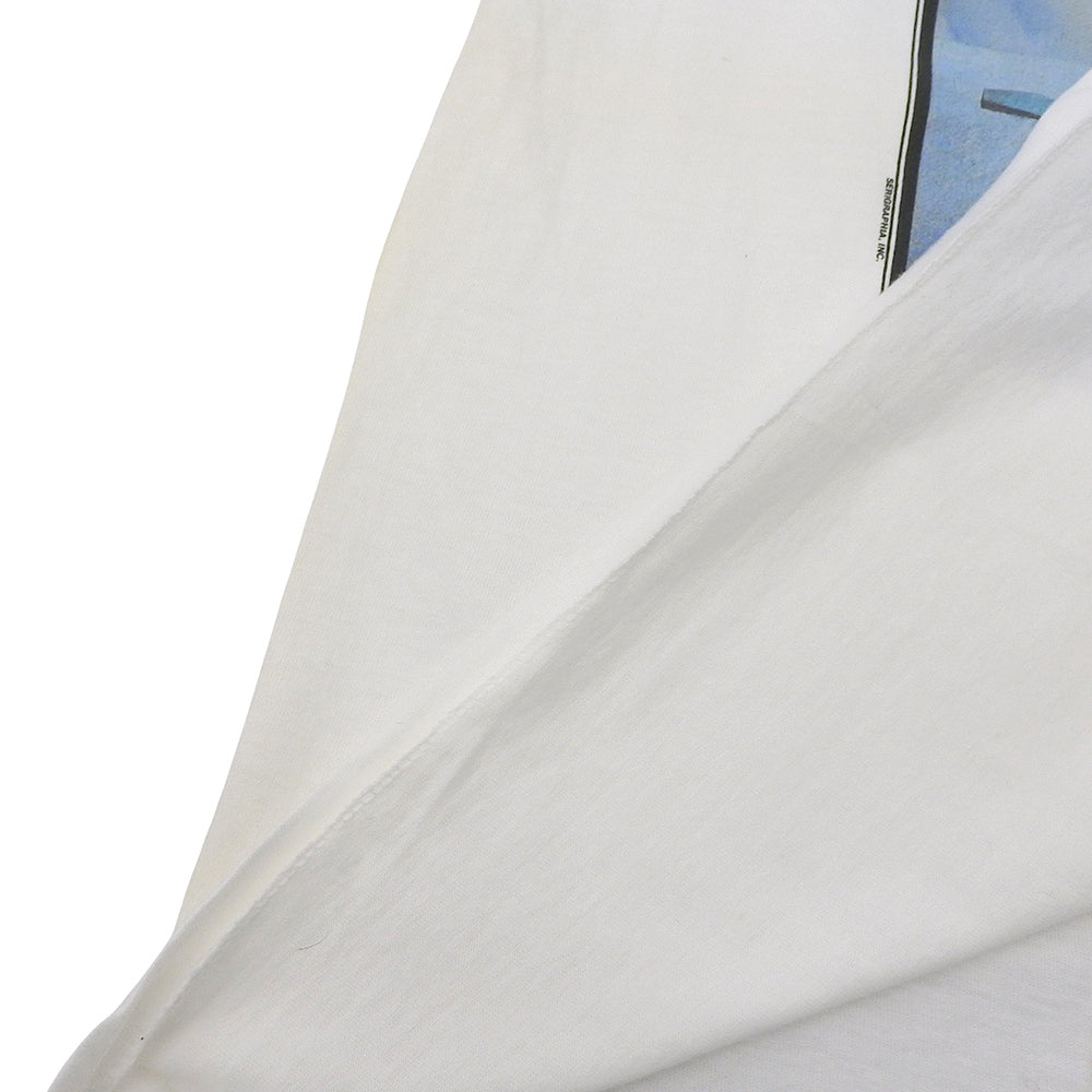 Hanes ヘインズ サルバドールダリ 器官と手 ロングスリーブ カットソー アートT トップス メンズ 白 ホワイト L 90~00S トップス L