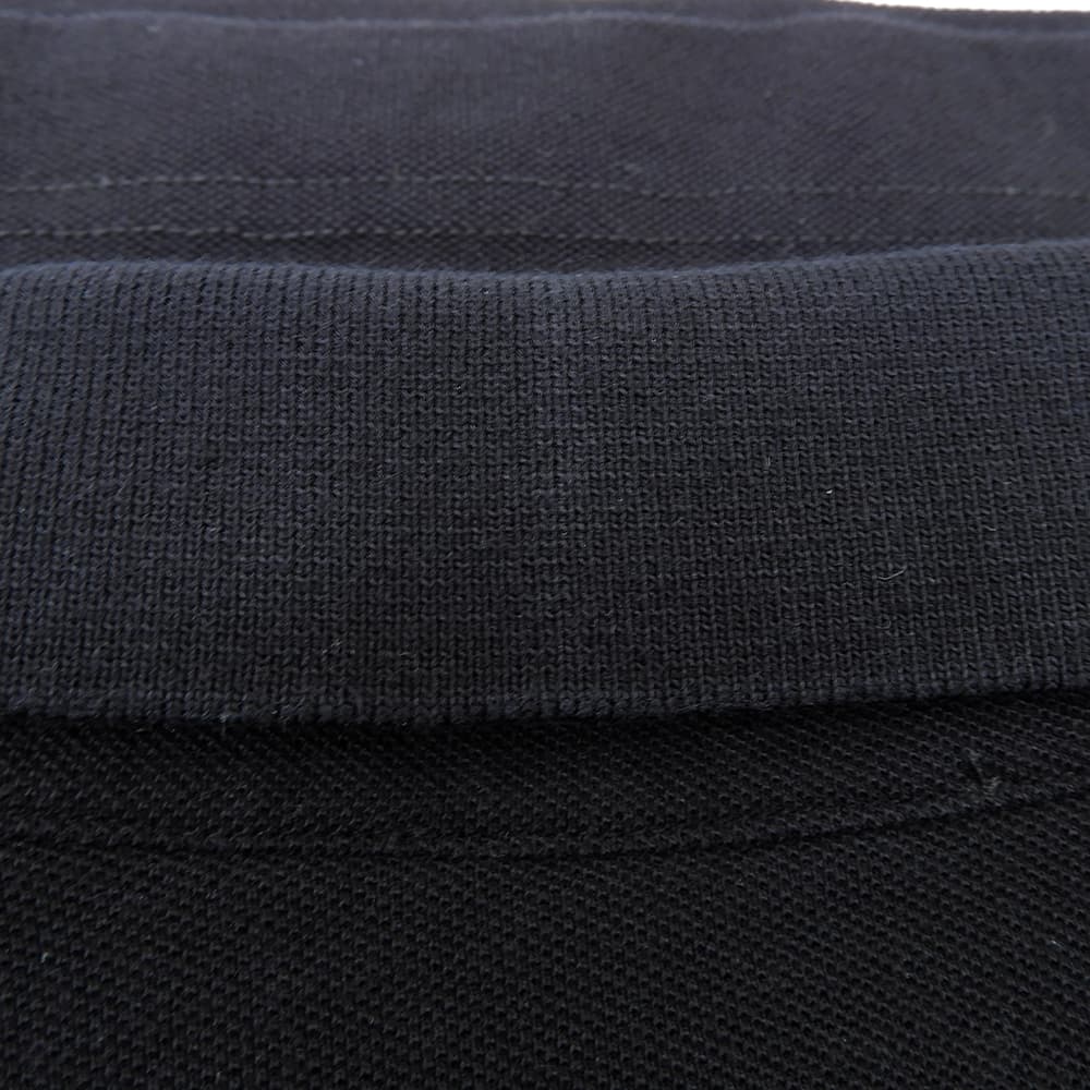 DOLCE&GABBANA ドルチェアンドガッバーナ コットン プレートロゴ半袖ポロシャツ トップス メンズ 黒 ブラック 50 G8PL4T/G7F2H トップス 50