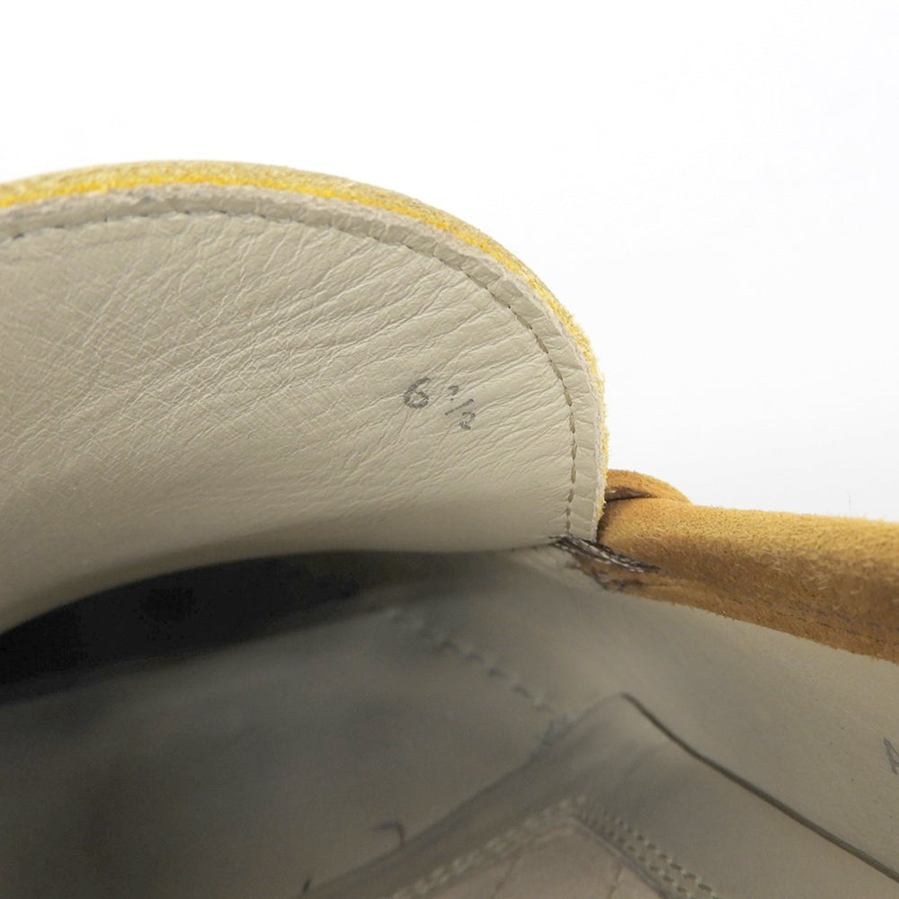 DOLCE&GABBANA ドルチェアンドガッバーナ シボレザー×スエード ローファー シューズ メンズ イエロー 6 1/2 A30032 シューズ 6.5