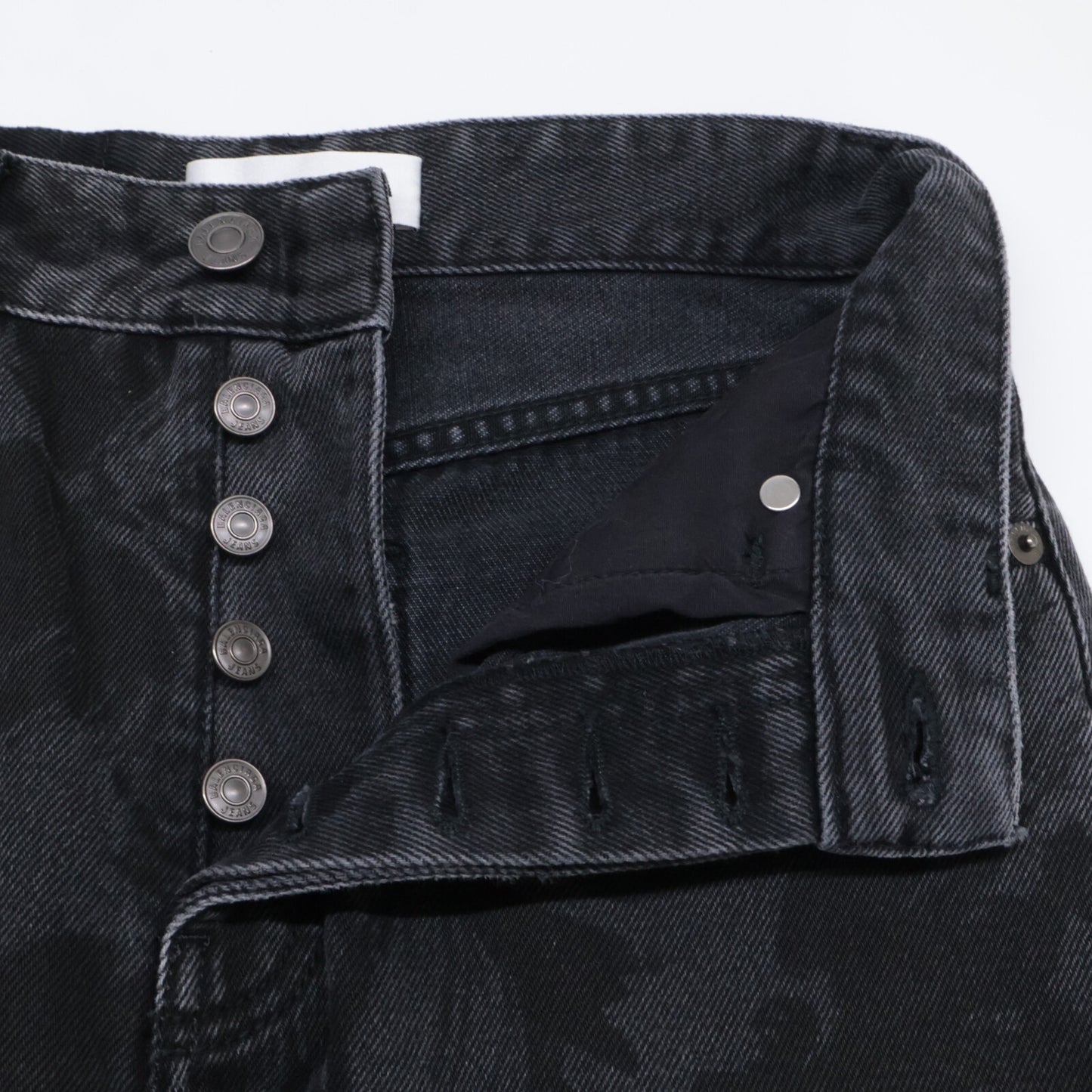 BALENCIAGA バレンシアガ 626106 20年 フラワー総柄 ウォッシュボタンフライデニムパンツ ボトムス 25