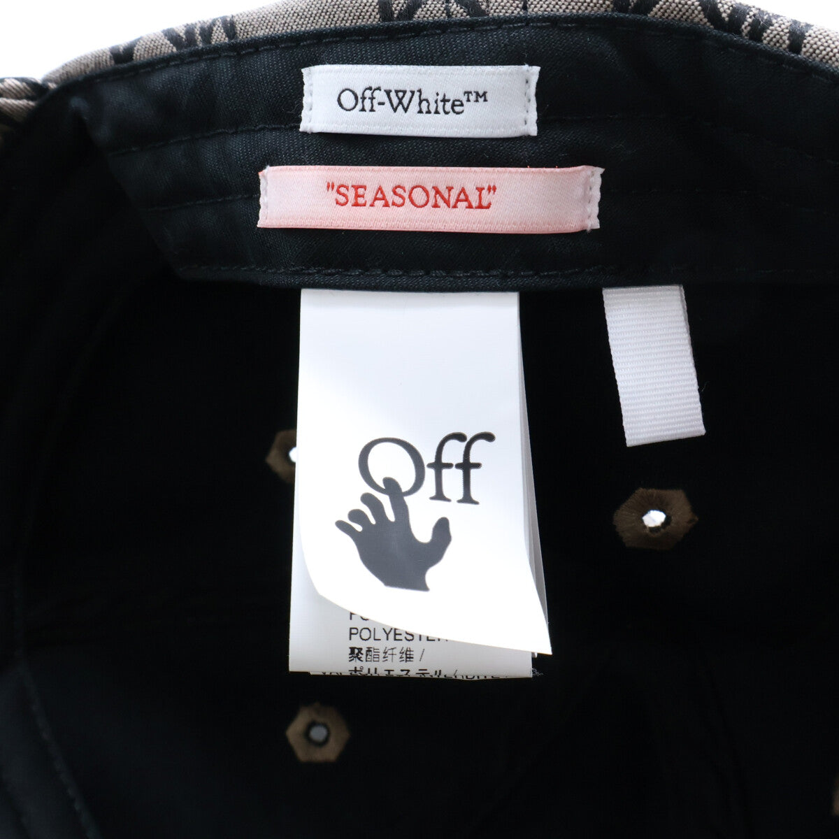 OFF-WHITE オフホワイト OWLB023S22FAB009 モノグラム ベースボールキャップ 帽子 O/S