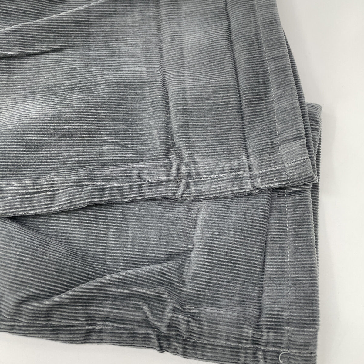 BRUNELLO CUCINELLI ブルネロクチネリ グレー コットン×カシミヤ ボタンフライ テーパードコーデュロイパンツ ボトムス 44