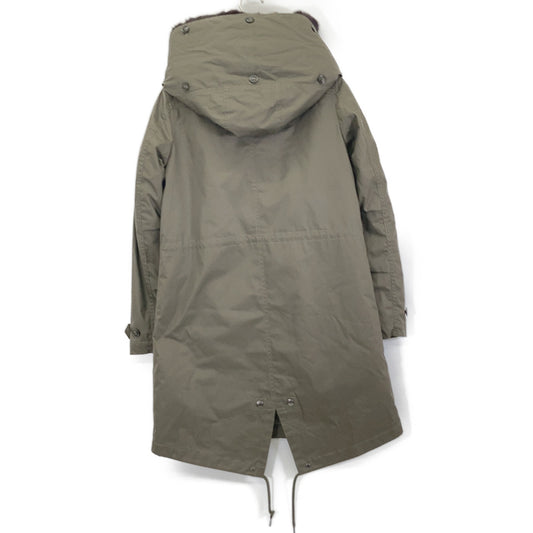 WOOLRICH ウールリッチ 1702151 カーキ ラビットファー ナイロン モッズ コート コート