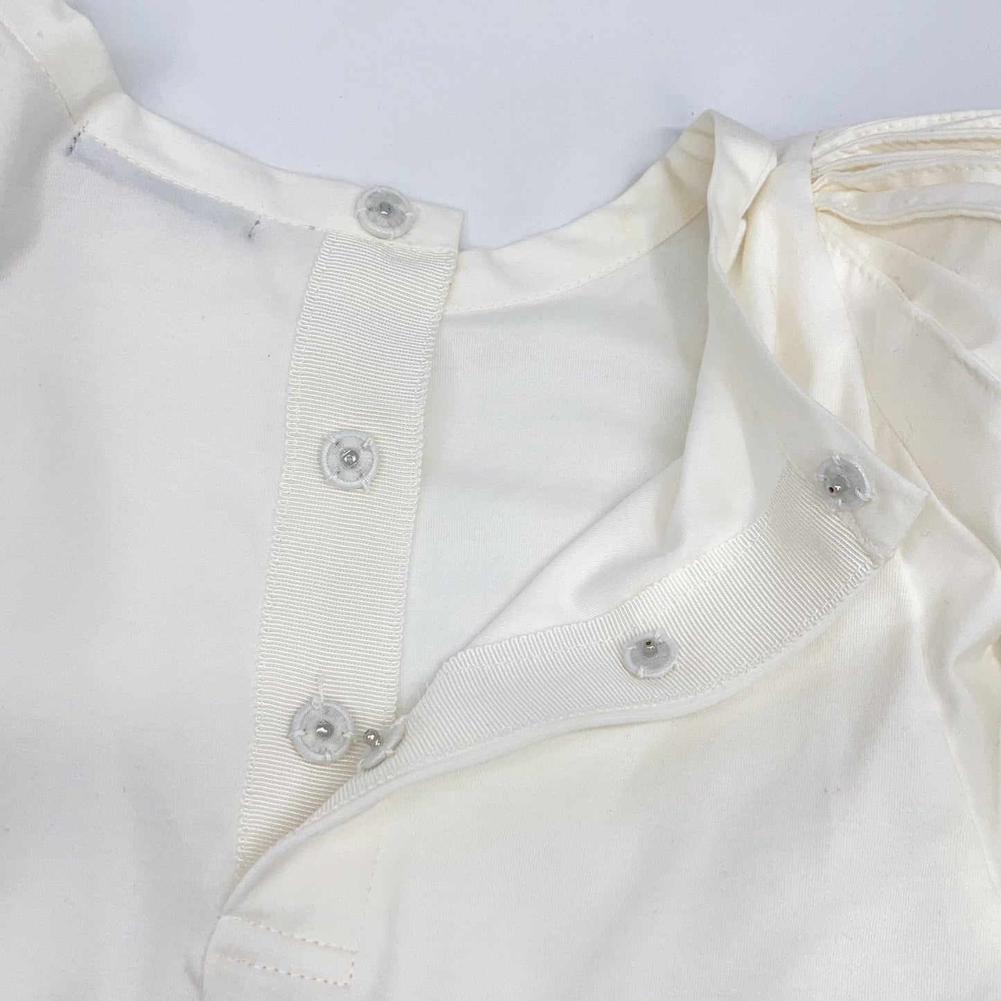 LUDLOW ラドロー 22-LD401TP-001-006 ホワイト コットン100 メレンゲブラウス トップス 1