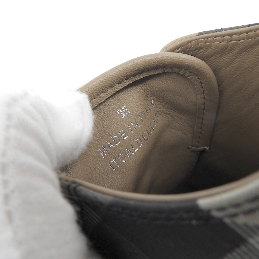 BURBERRY バーバリー ローカット レースアップシューズ レディース マルチカラー 23.0cm シューズ 36