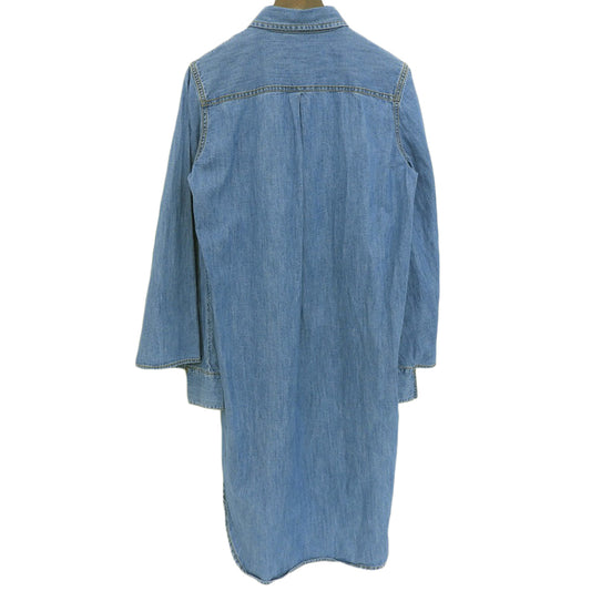 Laminate Design Kimono Sleeve Denim Shirt Dress Women's Indigo XS Dress XS Women's
