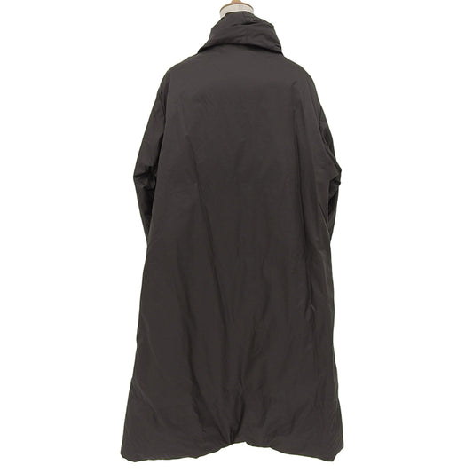 mizuiro ind Shawl Collar Draped Light Down Coat Women's Brown Coat