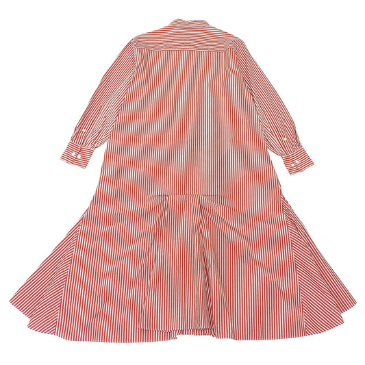 beautifulpeople ビューティフルピープル ストライプ リバー フィッシュテール シャツドレス ワンピース レッド×ホワイト 36 1125106004 ワンピース