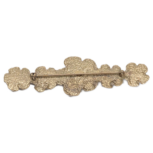 CHANEL 98A GP Matelasse Camellia Motif Brooch
