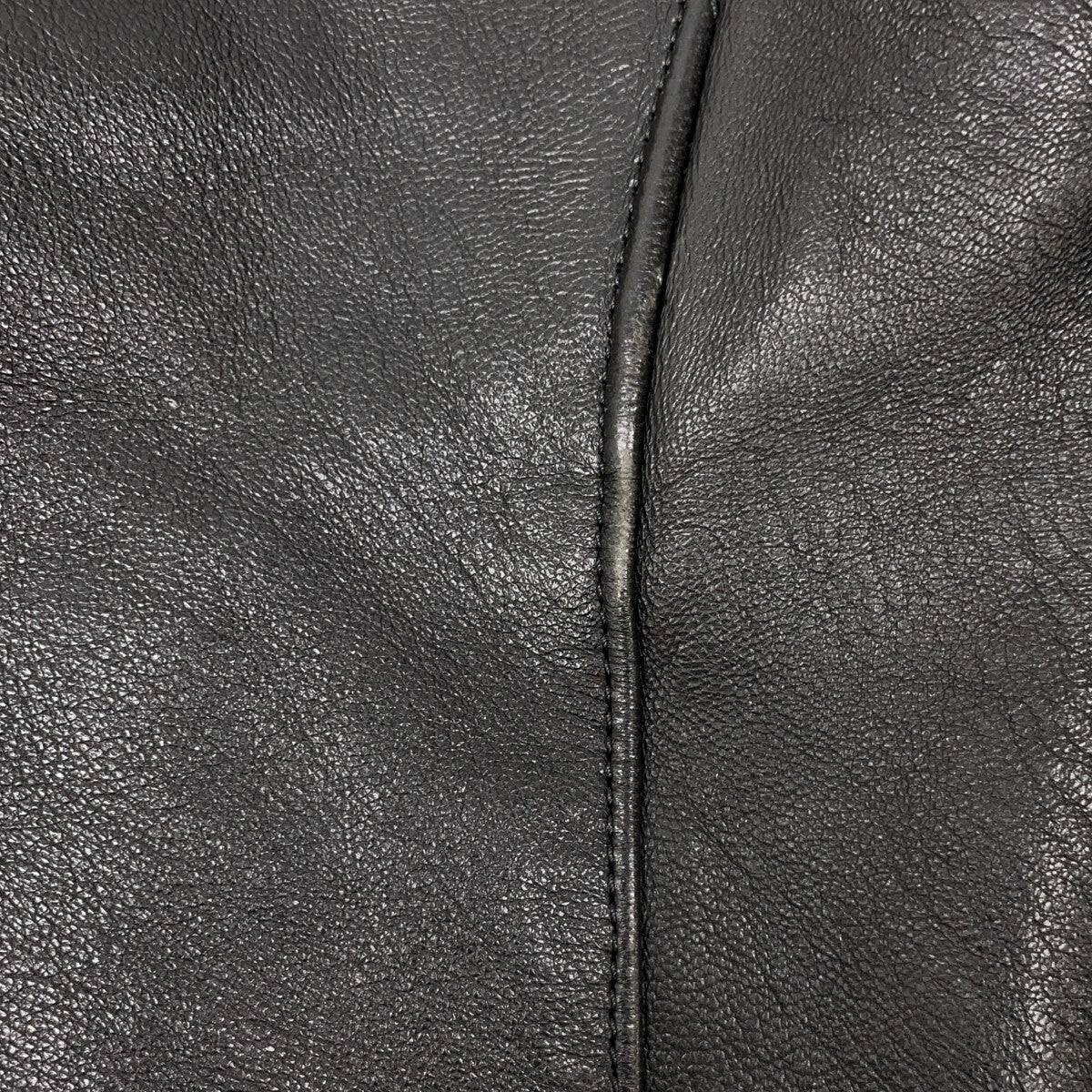 1715402811 Black Lambskin Vintage Leather Double Rider Jacket 170 Men's