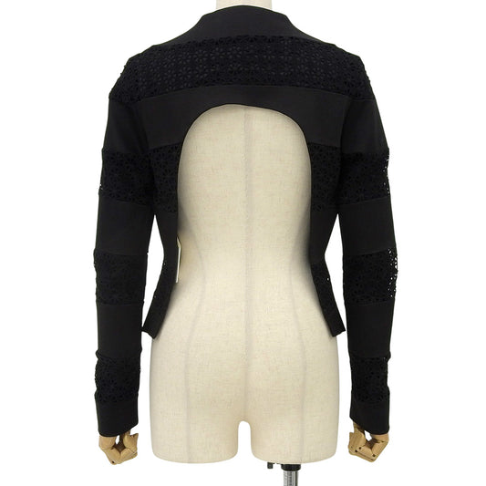 COMME des GARCONS Noir Kei Ninomiya コムデギャルソンノワールケイニノミヤ 美品 ベルト レース切替 レイヤード トップス 3S-J011 AD2016 ジャケット