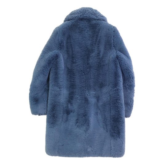 MARC JACOBS マーク ジェイコブス 18年製 ブルー Plush Faux Fur Coat With Rounded Colla コート