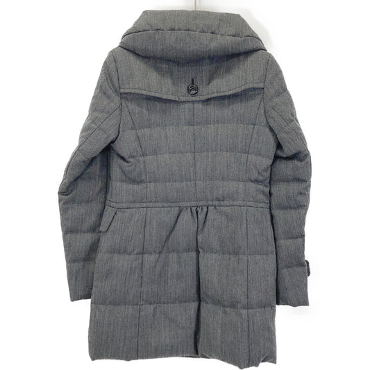 B1C21-648 Charcoal 100% Wool Down Coat Coat 38 Ladies